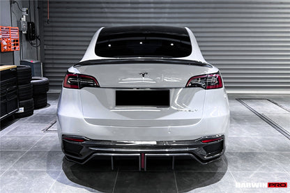 Alerón de maletero DarwinPRO 2020-2024 Tesla Model Y IMPII de fibra de carbono de alto rendimiento