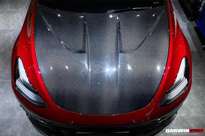 Capó de fibra de carbono DarwinPRO 2020-2024 Tesla Model Y IMP Performance