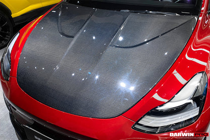 Capó de fibra de carbono DarwinPRO 2020-2024 Tesla Model Y IMP Performance