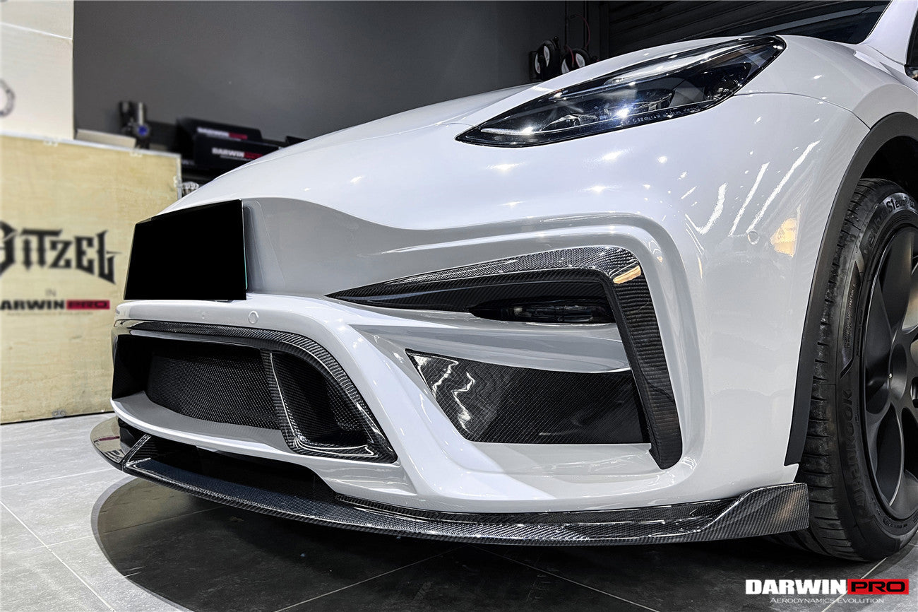 DarwinPRO 2020-2024 Tesla Model Y IMPII Performance Part Carbon Fiber Front Bumper