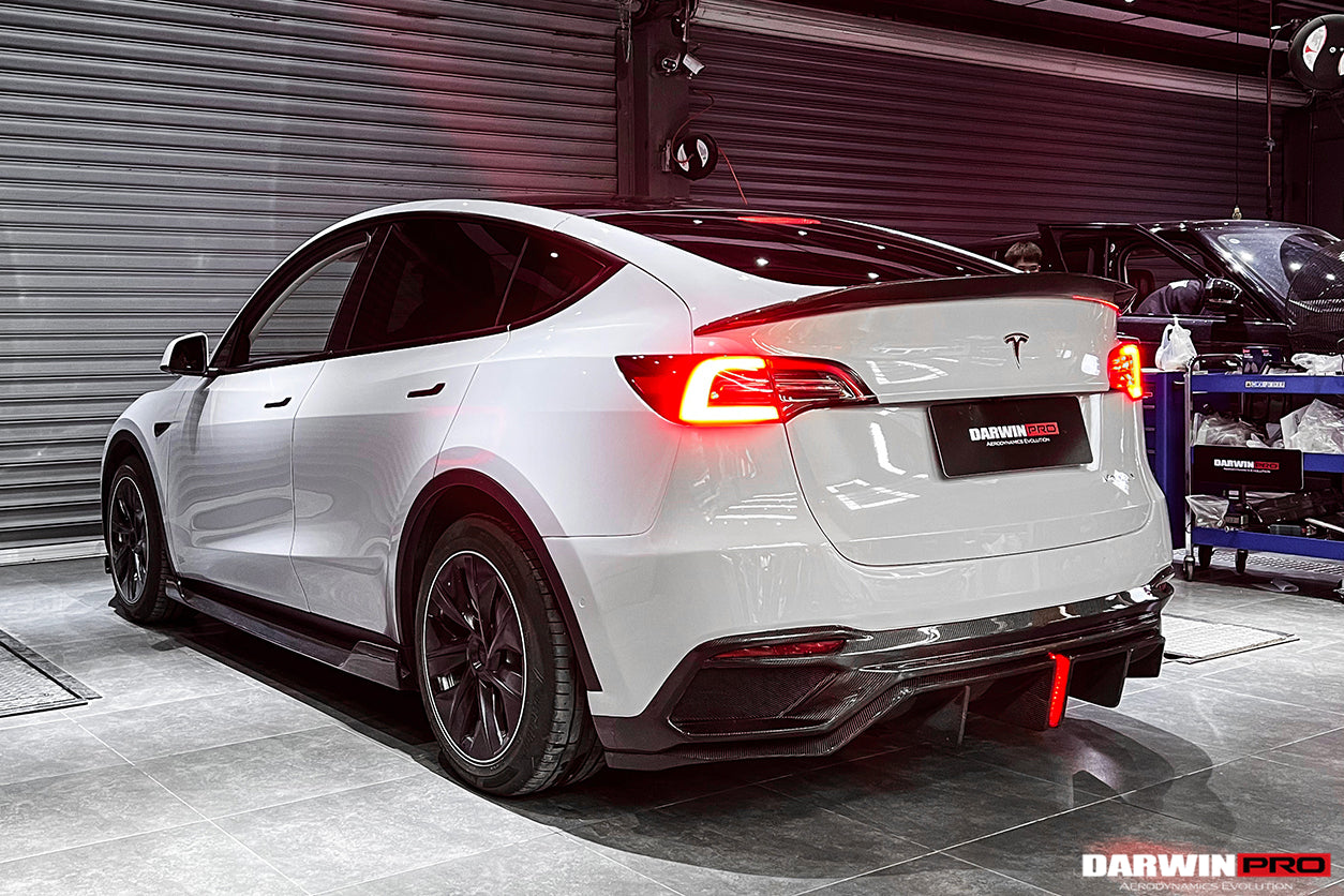 Alerón de maletero DarwinPRO 2020-2024 Tesla Model Y IMPII de fibra de carbono de alto rendimiento