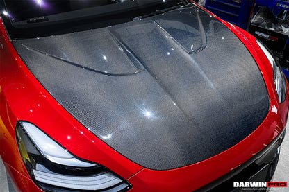 Capó de fibra de carbono DarwinPRO 2020-2024 Tesla Model Y IMP Performance