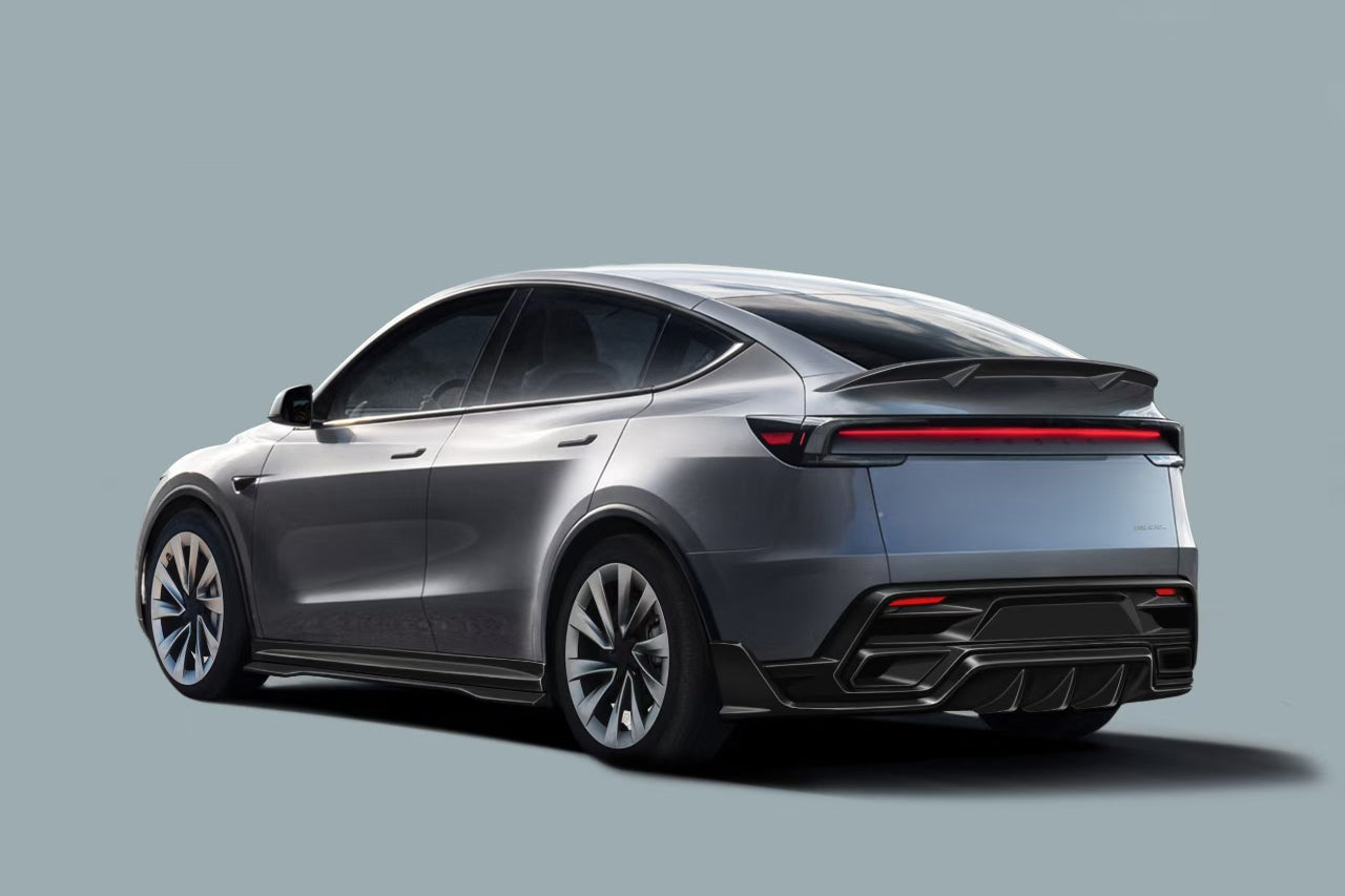 Carbonado 2025-UP Tesla Model Y Refresh OX Style Autoclave Carbon Fiber Rear Diffuser