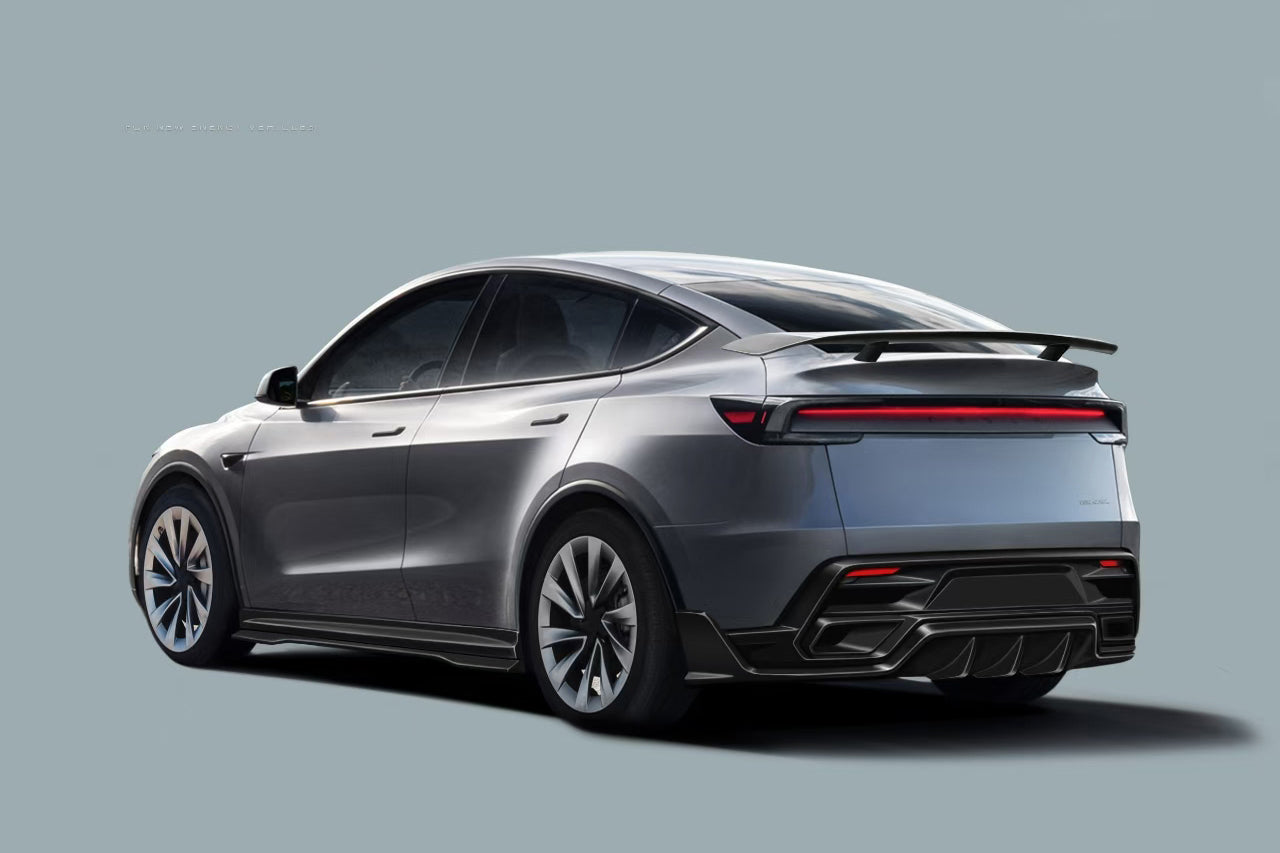 Carbonado 2025-UP Tesla Model Y Refresh OX VER1 Style Autoclave Carbon Fiber Rear Wing Spoiler