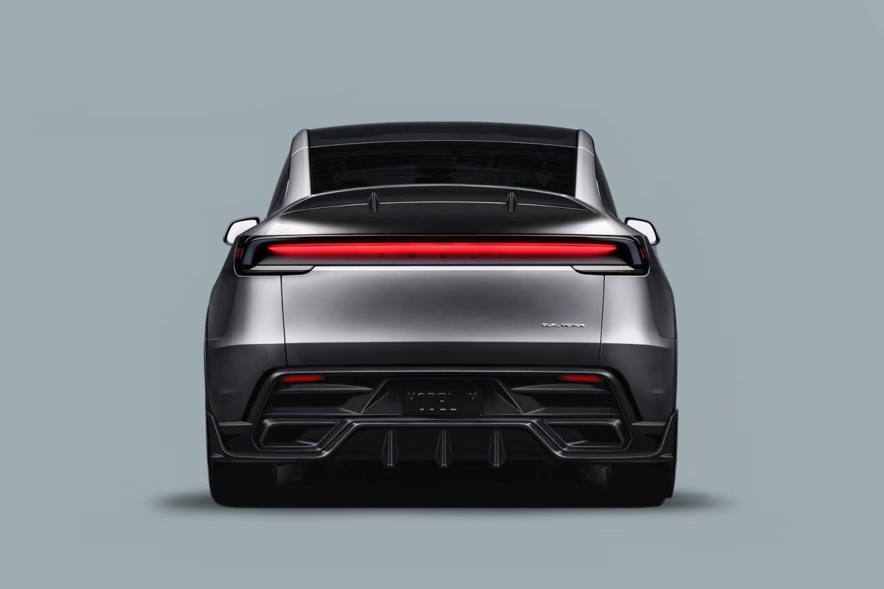 Alerón trasero de fibra de carbono estilo autoclave Tesla Model Y Refresh OX VER1 (2025-UP)