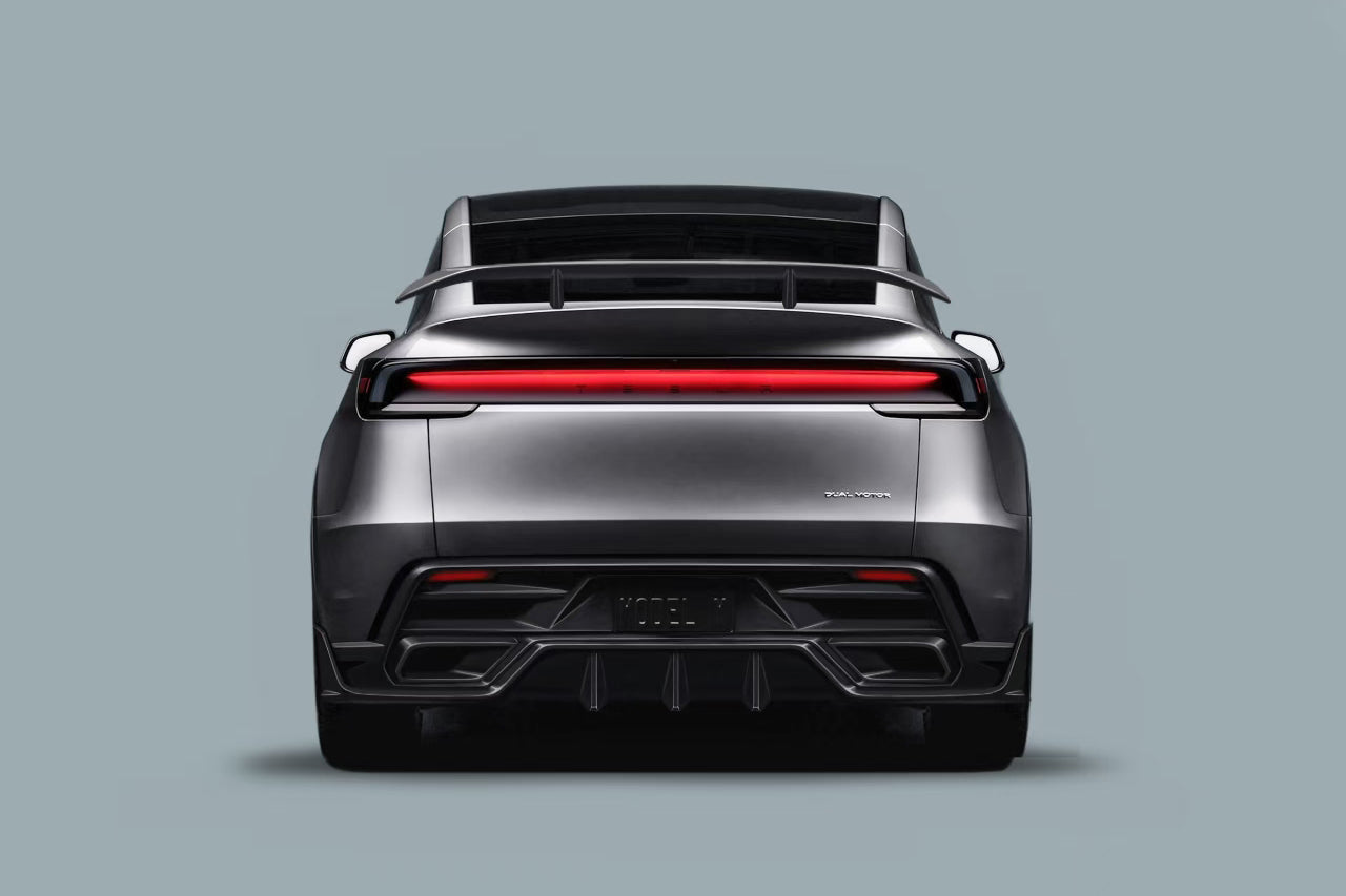 Carbonado 2025-UP Tesla Model Y Refresh OX VER1 Style Autoclave Carbon Fiber Rear Wing Spoiler
