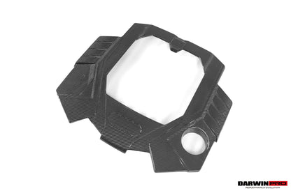 Reemplazo de cubierta de motor de fibra de carbono seca estilo OEM DarwinPRO 2019-2025 para Audi RS6 Avant C8 y RS7 C8 Quattro