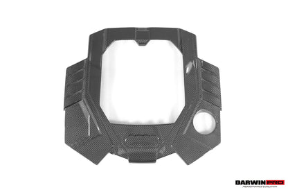 Reemplazo de cubierta de motor de fibra de carbono seca estilo OEM DarwinPRO 2019-2025 para Audi RS6 Avant C8 y RS7 C8 Quattro