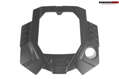 Reemplazo de cubierta de motor de fibra de carbono seca estilo OEM DarwinPRO 2019-2025 para Audi RS6 Avant C8 y RS7 C8 Quattro