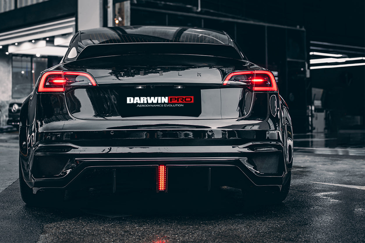DarwinPRO 2021-2023 Tesla Model 3 IMP Performance Partial Carbon Fiber Rear Bumper