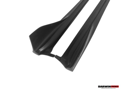 DarwinPRO Stuttmate Carbon Fiber Side Skirts | 2016-2025 Porsche 718 Cayman, Boxster