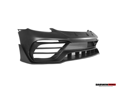 DarwinPRO 2021-2025 Porsche 718 Cayman And Boxster Stuttmate Part Carbon Fiber Front Bumper With ACC Hole