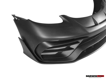 DarwinPRO 2021-2025 Porsche 718 Cayman And Boxster Stuttmate Part Carbon Fiber Front Bumper With ACC Hole