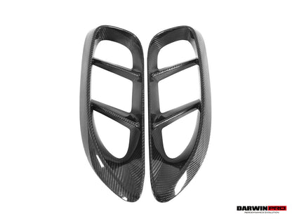 Ventilaciones laterales de fibra de carbono DarwinPRO para Porsche 718 Cayman y Boxster (2016-2025)