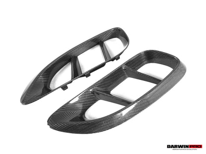 Ventilaciones laterales de fibra de carbono DarwinPRO para Porsche 718 Cayman y Boxster (2016-2025)