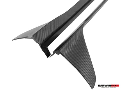 DarwinPRO Stuttmate Carbon Fiber Side Skirts | 2016-2025 Porsche 718 Cayman, Boxster