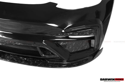 Parachoques delantero parcial de fibra de carbono DarwinPRO 2017-2023 Tesla Model 3 IMP Performance