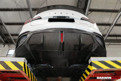 DarwinPRO 2017-2020 Tesla Model 3 IMP Performance Partial Carbon Fiber Rear Bumper