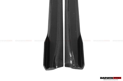 DarwinPRO 2017-2026 Tesla Model 3 IMP Performance Carbon Fiber Side Skirts With Under Board | Fits Model 3, Model 3 Highland RWD AWD, Performance