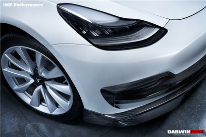 DarwinPRO IMP Performance Carbon Fiber Front Lip | 2017-2023 Tesla Model 3