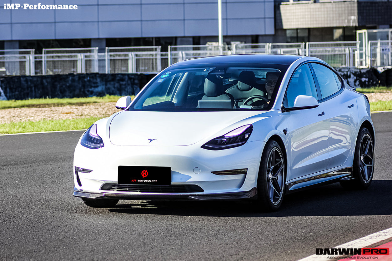 DarwinPRO IMP Performance Carbon Fiber Front Lip | 2017-2023 Tesla Model 3