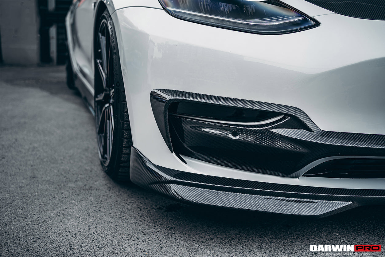 DarwinPRO IMP Performance Carbon Fiber Front Lip | 2017-2023 Tesla Model 3