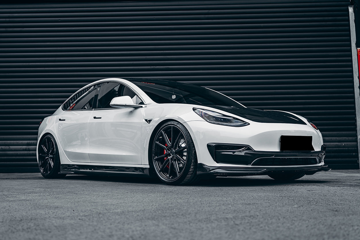 DarwinPRO IMP Performance Carbon Fiber Front Lip | 2017-2023 Tesla Model 3