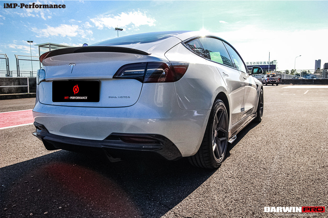 DarwinPRO 2017-2023 Tesla Model 3 IMP Performance Carbon Fiber Trunk Spoiler - 3