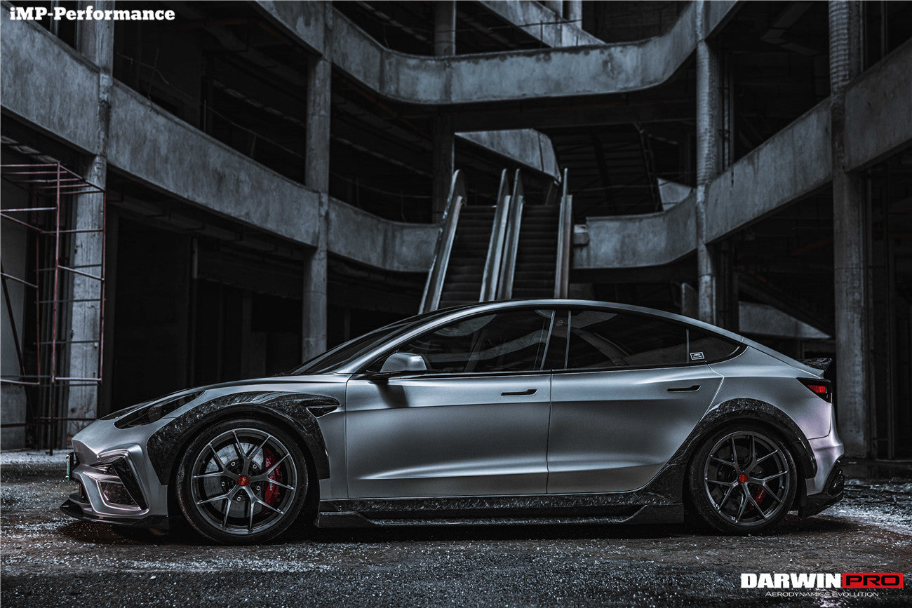 DarwinPRO 2021-2023 Tesla Model 3 IMP Performance Partial Carbon Fiber Full Body Kit