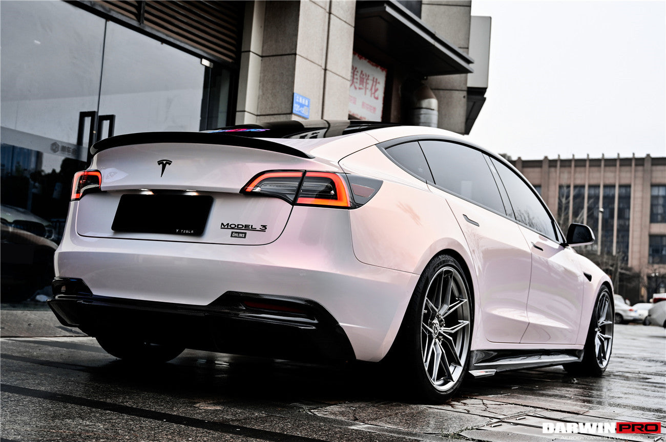 DarwinPRO IMP Performance Carbon Fiber Rear Lip | 2017-2023 Tesla Model 3