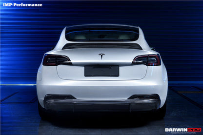DarwinPRO IMP Performance Carbon Fiber Rear Lip | 2017-2023 Tesla Model 3