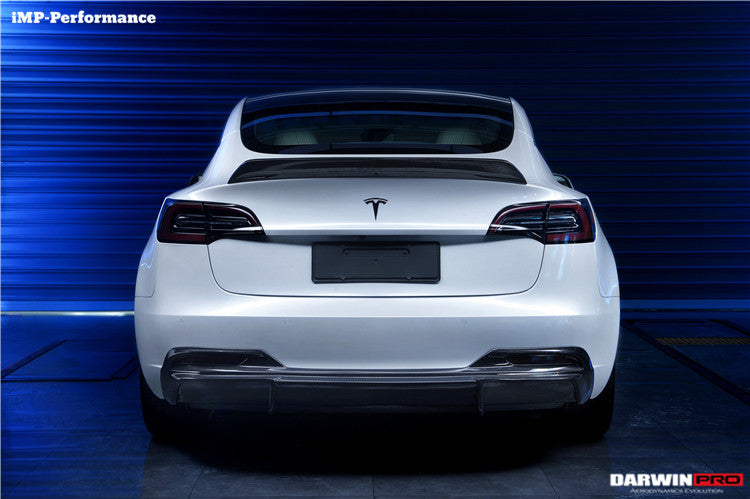 DarwinPRO IMP Performance Carbon Fiber Rear Lip | 2017-2023 Tesla Model 3