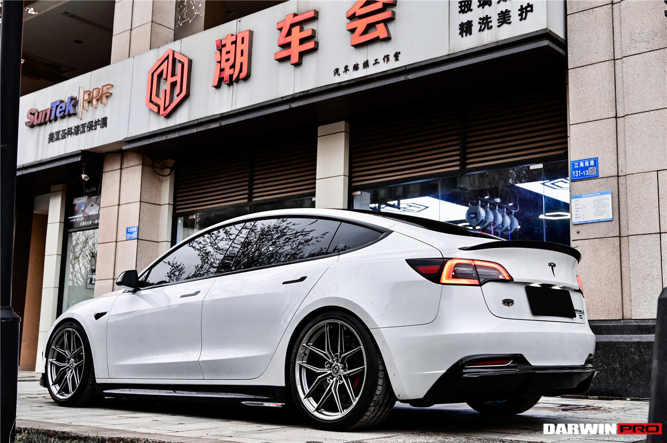 DarwinPRO IMP Performance Carbon Fiber Rear Lip | 2017-2023 Tesla Model 3