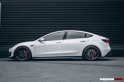 DarwinPRO 2017-2026 Tesla Model 3 IMP Performance Carbon Fiber Side Skirts | Fits Model 3, Model 3 Highland RWD AWD, Performance