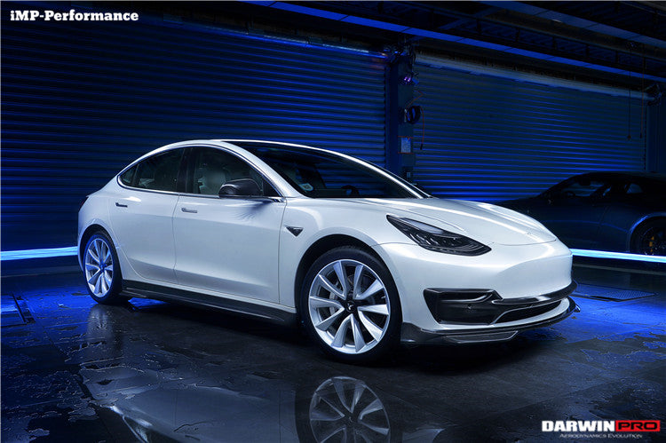 DarwinPRO 2017-2026 Tesla Model 3 IMP Performance Carbon Fiber Side Skirts | Fits Model 3, Model 3 Highland RWD AWD, Performance