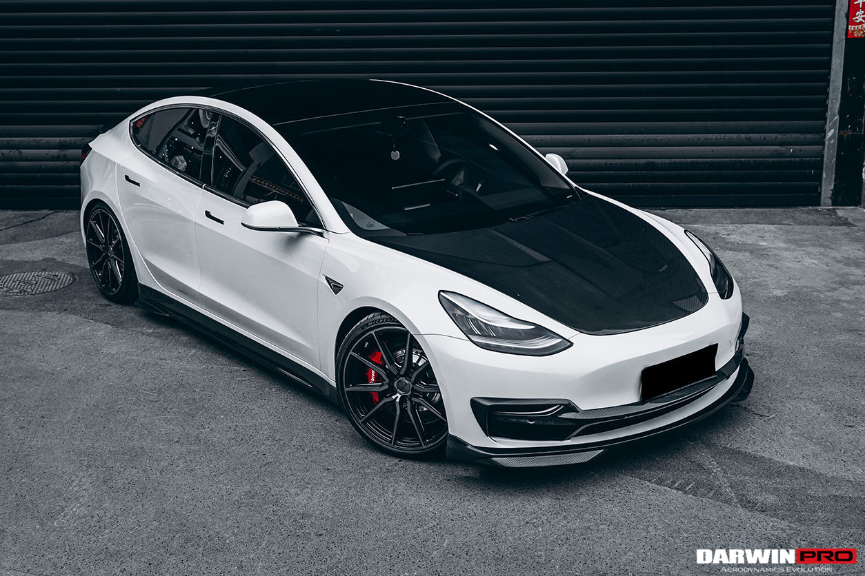 DarwinPRO 2017-2026 Tesla Model 3 IMP Performance Carbon Fiber Side Skirts | Fits Model 3, Model 3 Highland RWD AWD, Performance