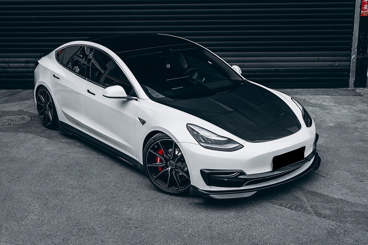 DarwinPRO 2017-2026 Tesla Model 3 IMP Performance Carbon Fiber Side Skirts | Fits Model 3, Model 3 Highland RWD AWD, Performance