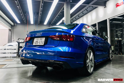 DarwinPRO 2017-2020 Audi RS3 8V.2 Sedan Only OE Style Carbon Fiber Rear Diffuser