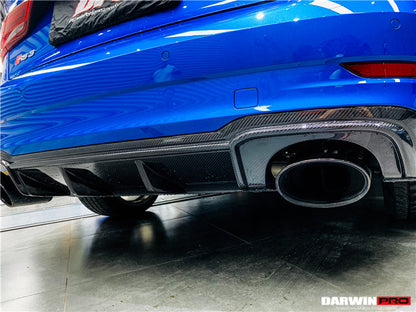 DarwinPRO 2017-2020 Audi RS3 8V.2 Sedan Only OE Style Carbon Fiber Rear Diffuser