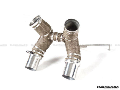 Parachoques trasero de fibra de carbono estilo 600LT para McLaren 540C, 570S y 570GT Carbonado 2015-2020 con difusor, alerón de maletero, motor, maletero y escape.