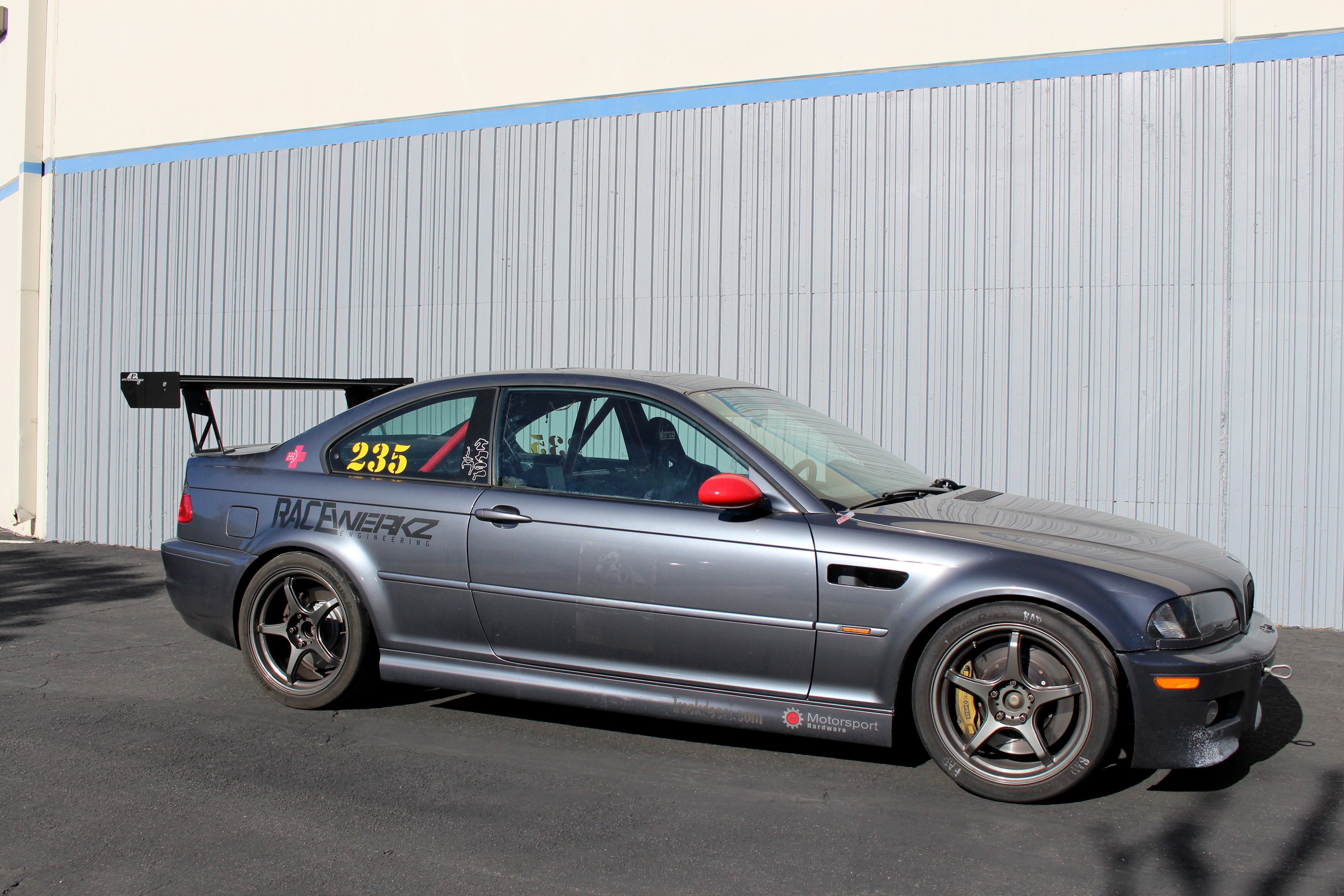 Alerón ajustable de fibra de carbono APR GT-250 (BMW E46 Coupé)