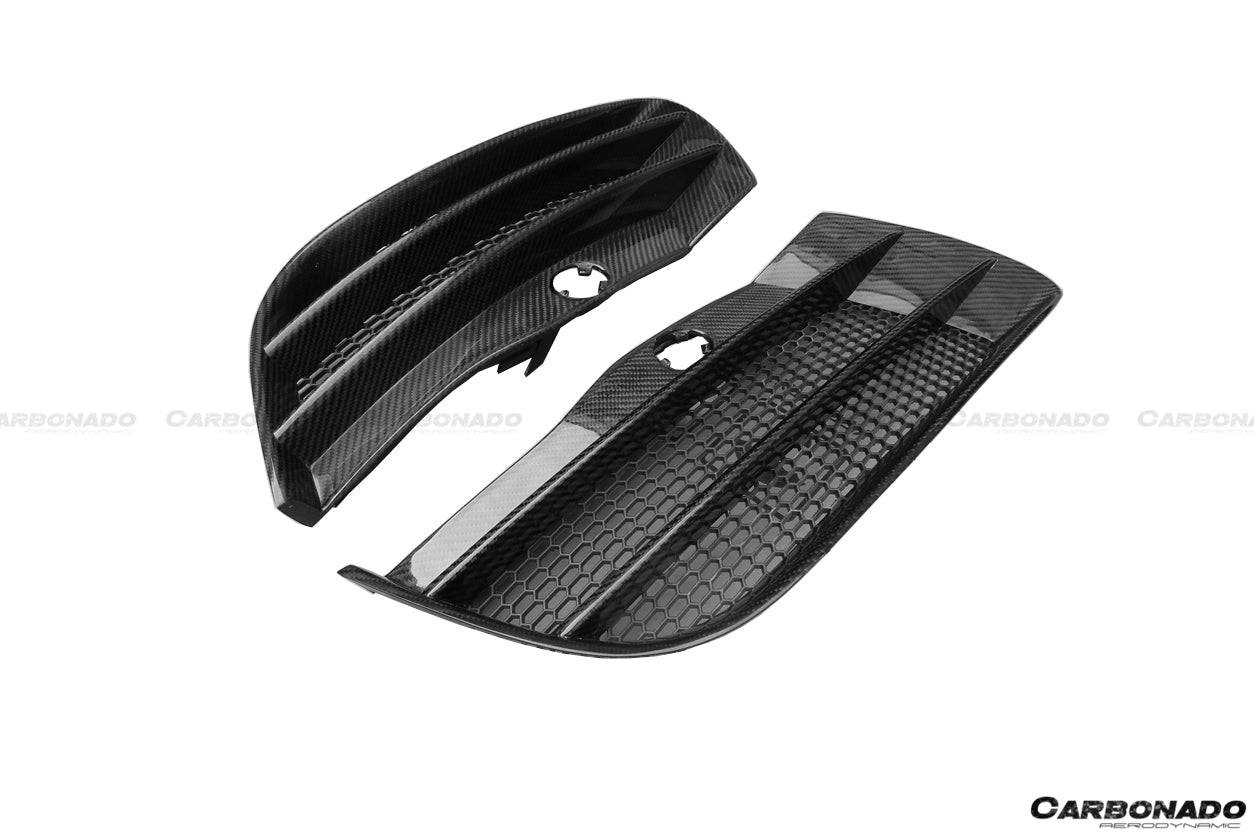 Carbonado 2009-2015 Audi R8 Coupe Spyder OE Style Front Bumper Vents