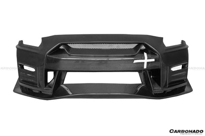 Carbonado 2008-2016 Nissan GTR R35 CBA  DBA NISMO Ver17 Style Front Bumper