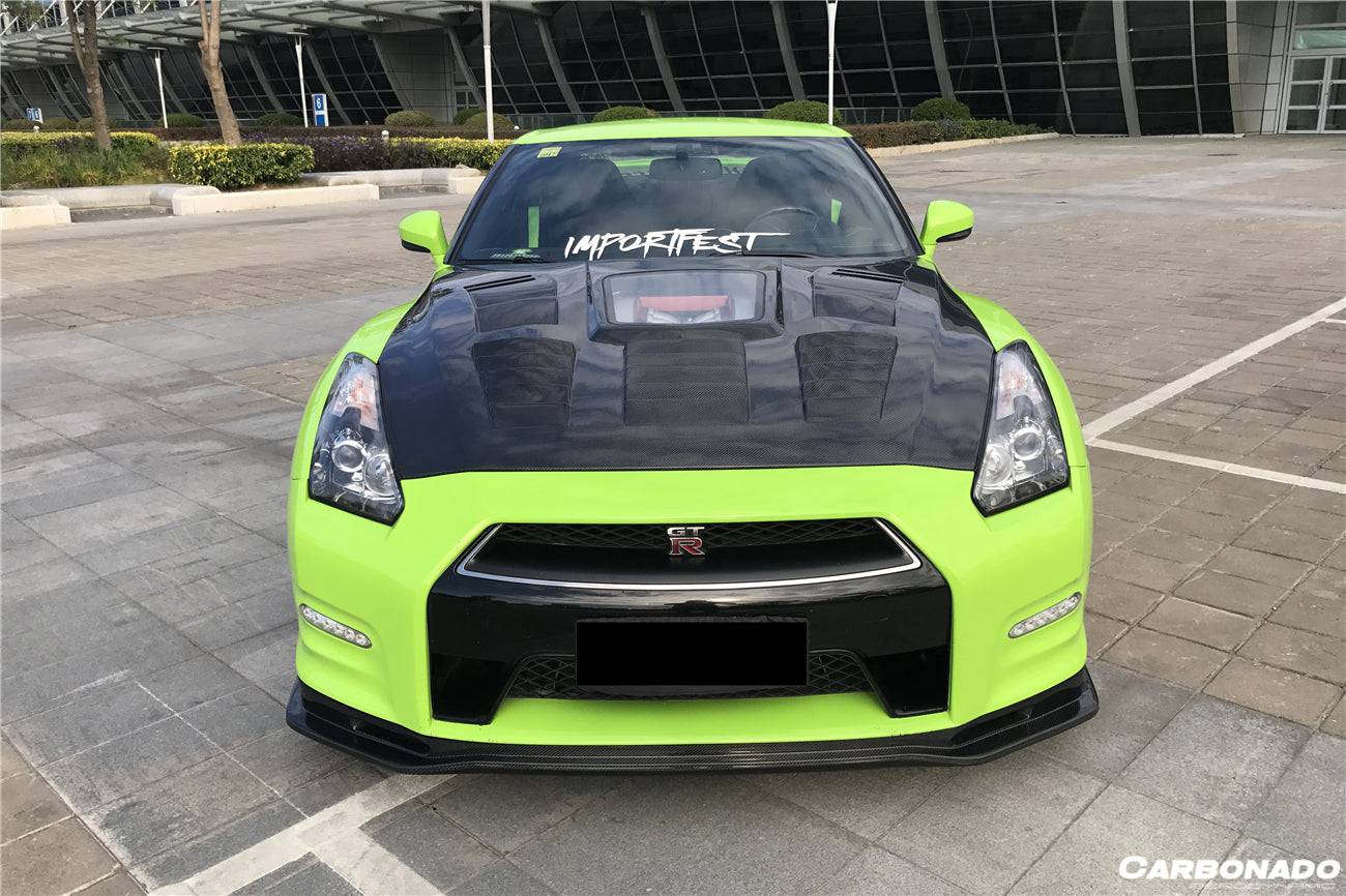 Carbonado 2012-2016 Nissan GTR R35 DBA NSM Style Part Carbon Fiber Front Lip