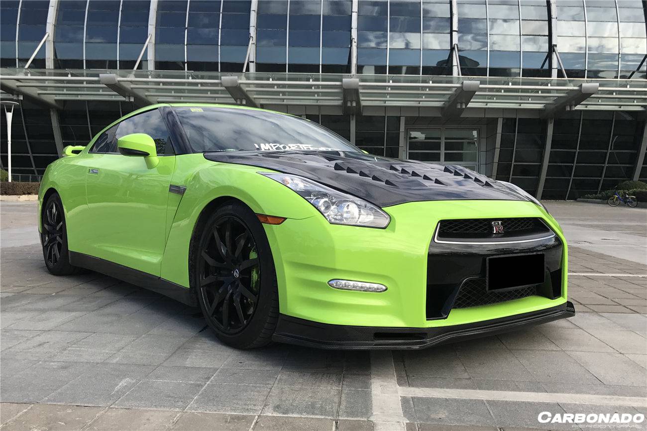 Carbonado 2012-2016 Nissan GTR R35 DBA NSM Style Part Carbon Fiber Front Lip