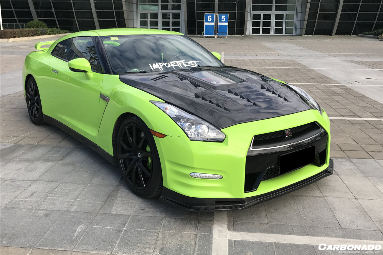 Carbonado 2012-2016 Nissan GTR R35 DBA NSM Style Part Carbon Fiber Front Lip