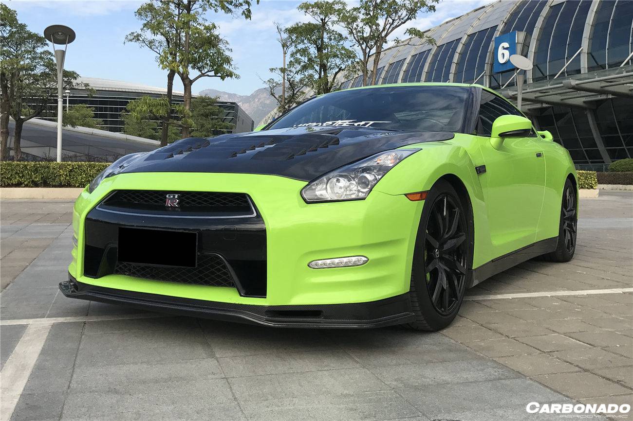 Carbonado 2012-2016 Nissan GTR R35 DBA NSM Style Part Carbon Fiber Front Lip