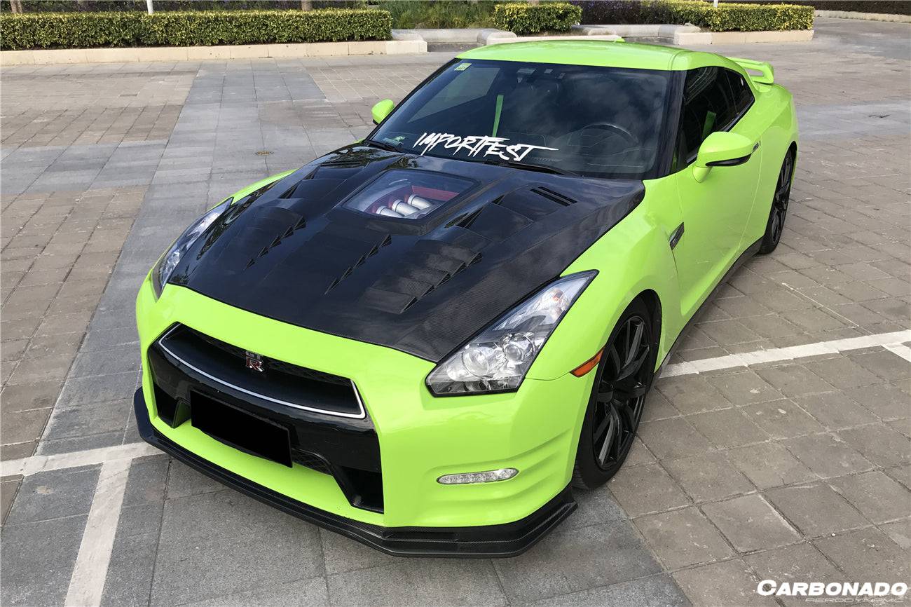 Carbonado 2012-2016 Nissan GTR R35 DBA NSM Style Part Carbon Fiber Front Lip