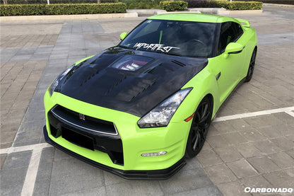 Carbonado 2012-2016 Nissan GTR R35 DBA NSM Style Part Carbon Fiber Front Lip