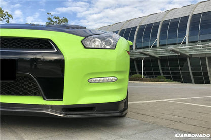 Carbonado 2012-2016 Nissan GTR R35 DBA NSM Style Part Carbon Fiber Front Lip